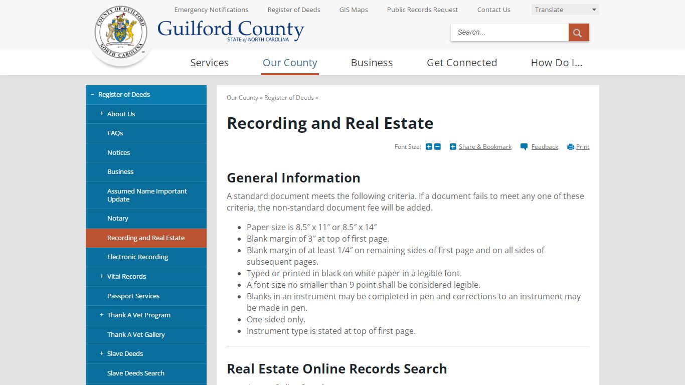 Recording and Real Estate | Guilford County, NC
